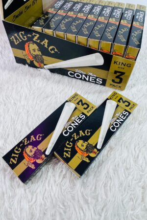 Zig-zag - 3 Conos King Size Por Paquete “Ultra thin”
