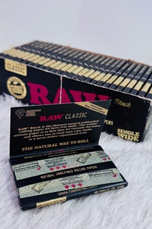 Raw - 1 1/4 Black “Single Wide”