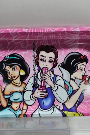 Bandeja De Metal | Sin Tapa 28×18 | “Girlies Cartoon”